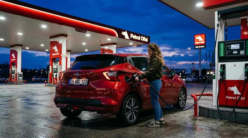 Nissan Micra yakıt dolumu